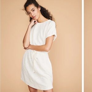 LOFT Lou & Grey Tweedknit Drawstring Dress
